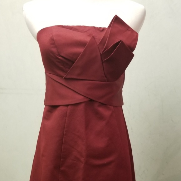 The Limited maroon tube top dress (N33) - Picture 1 of 7